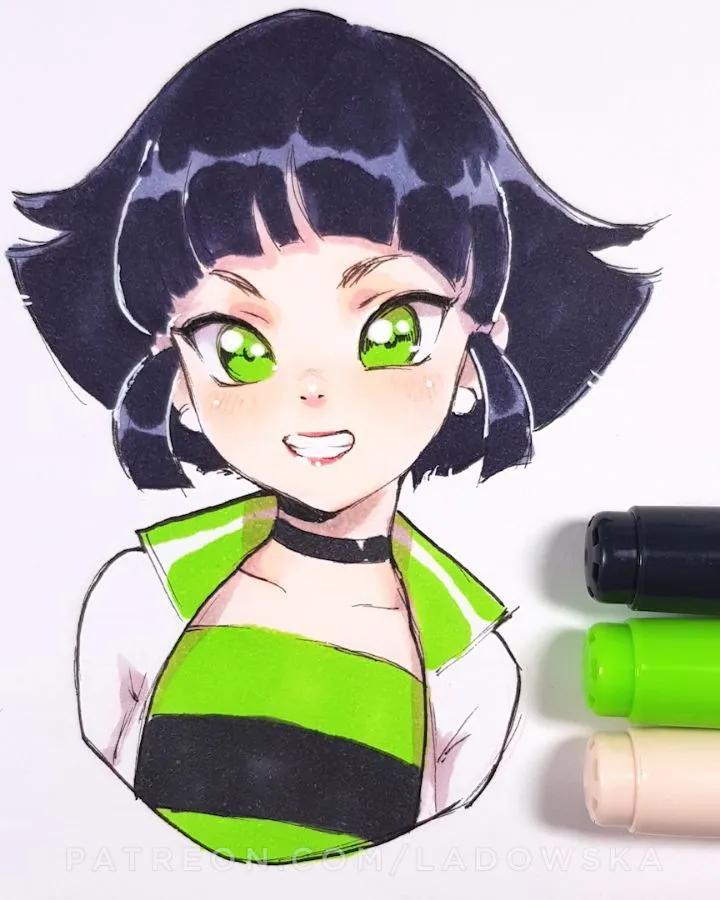 软萌可爱的动漫美少女怎么画,画可爱的动漫美少女特别简单