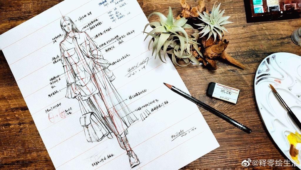 教你画衣服设计图,设计衣服手绘画简单教程整套