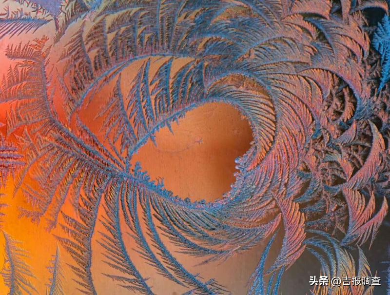 玻璃窗上的霜花像什么,玻璃上的霜花是什么样子