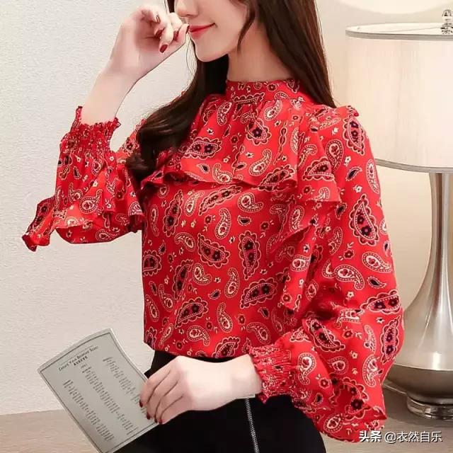 留心过这样的雪纺衫,减龄又洋气魅力款式经典而时尚优化身材比例
