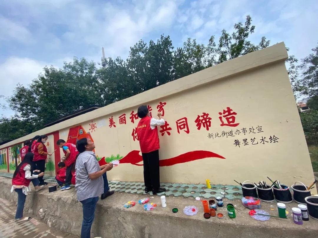 潍坊小手拉大手共创文明城照片,共绘文明城手绘图片