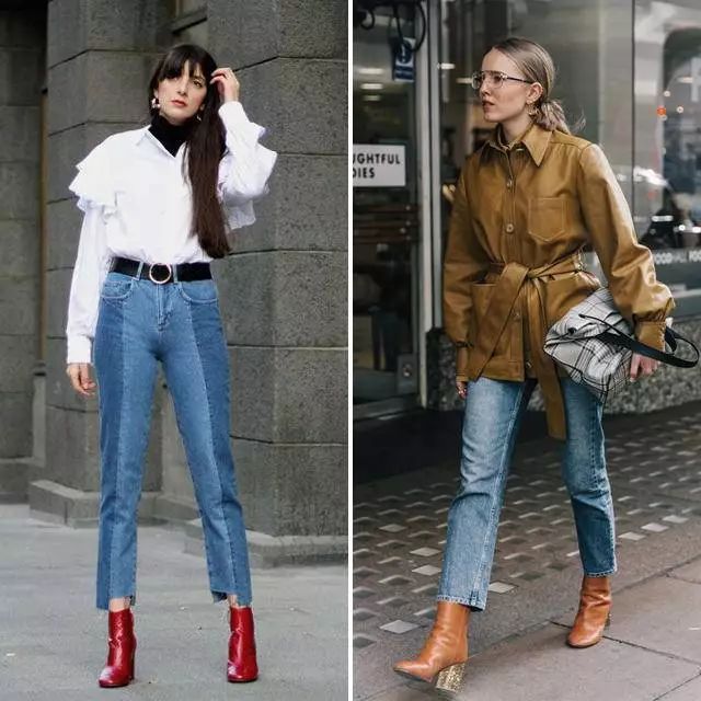 直筒裤短靴是你冬季的穿搭首选吗,冬季穿搭短靴牛仔裤
