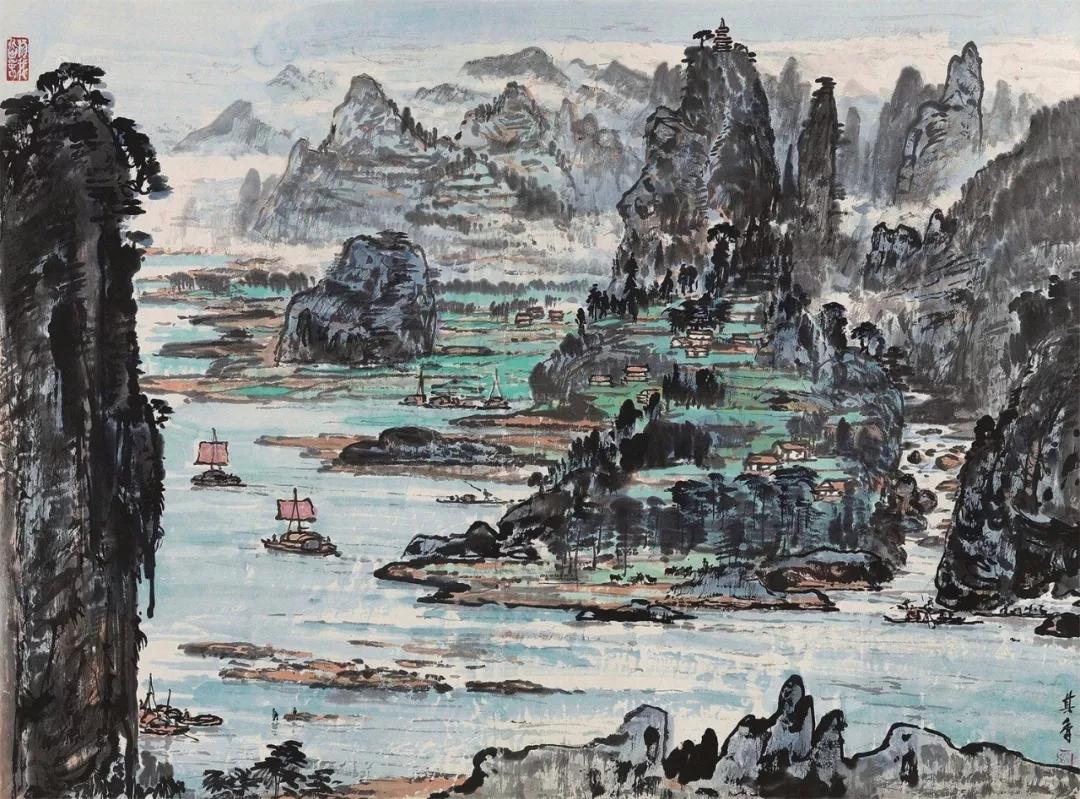 水墨画夜景欣赏,画夜景最好的中国画