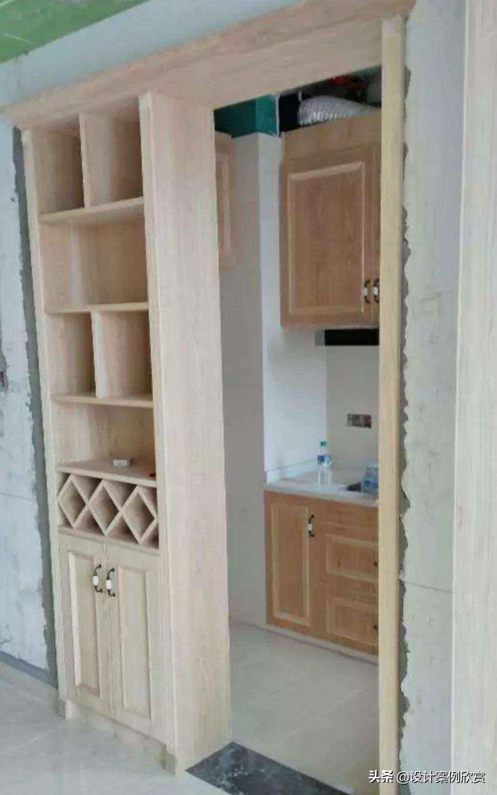 2020年轻奢餐厅酒柜效果图,2021高端大气上档次的厨房酒柜