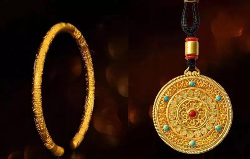 黄金3d硬金和千足金的区别,中国古法传承经典款k金手镯