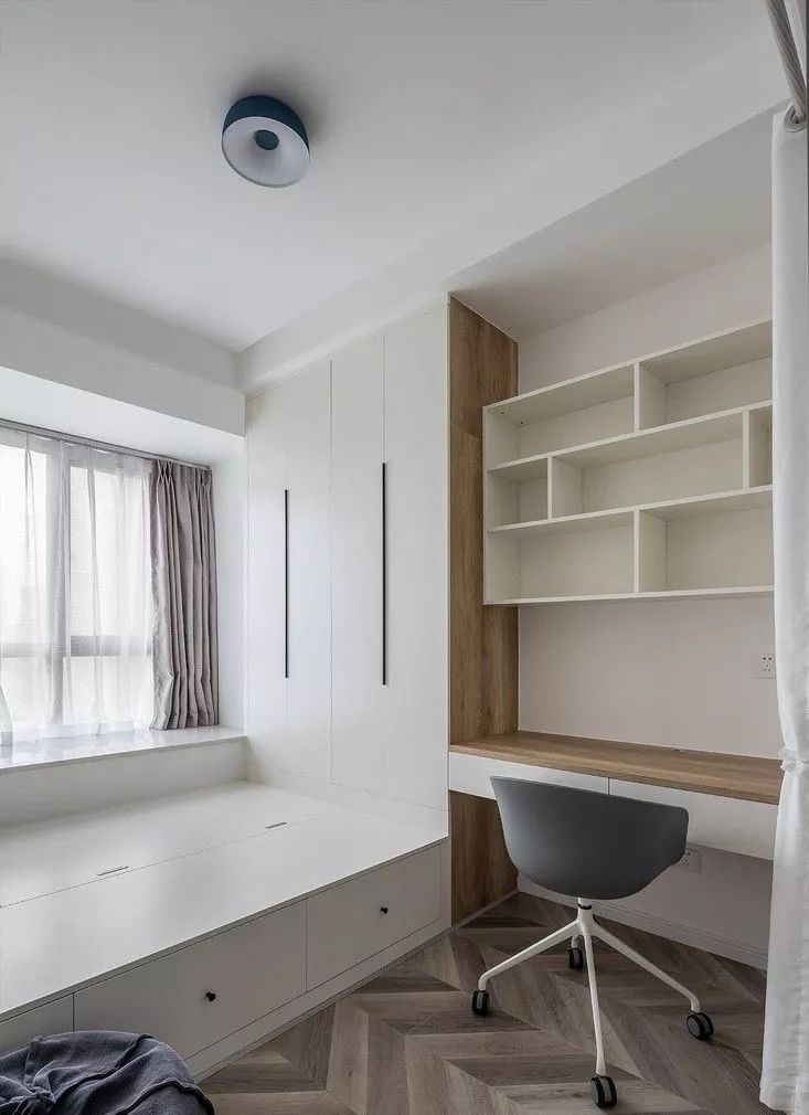 北欧榻榻米书房家具搭配,北欧装修风格效果图榻榻米