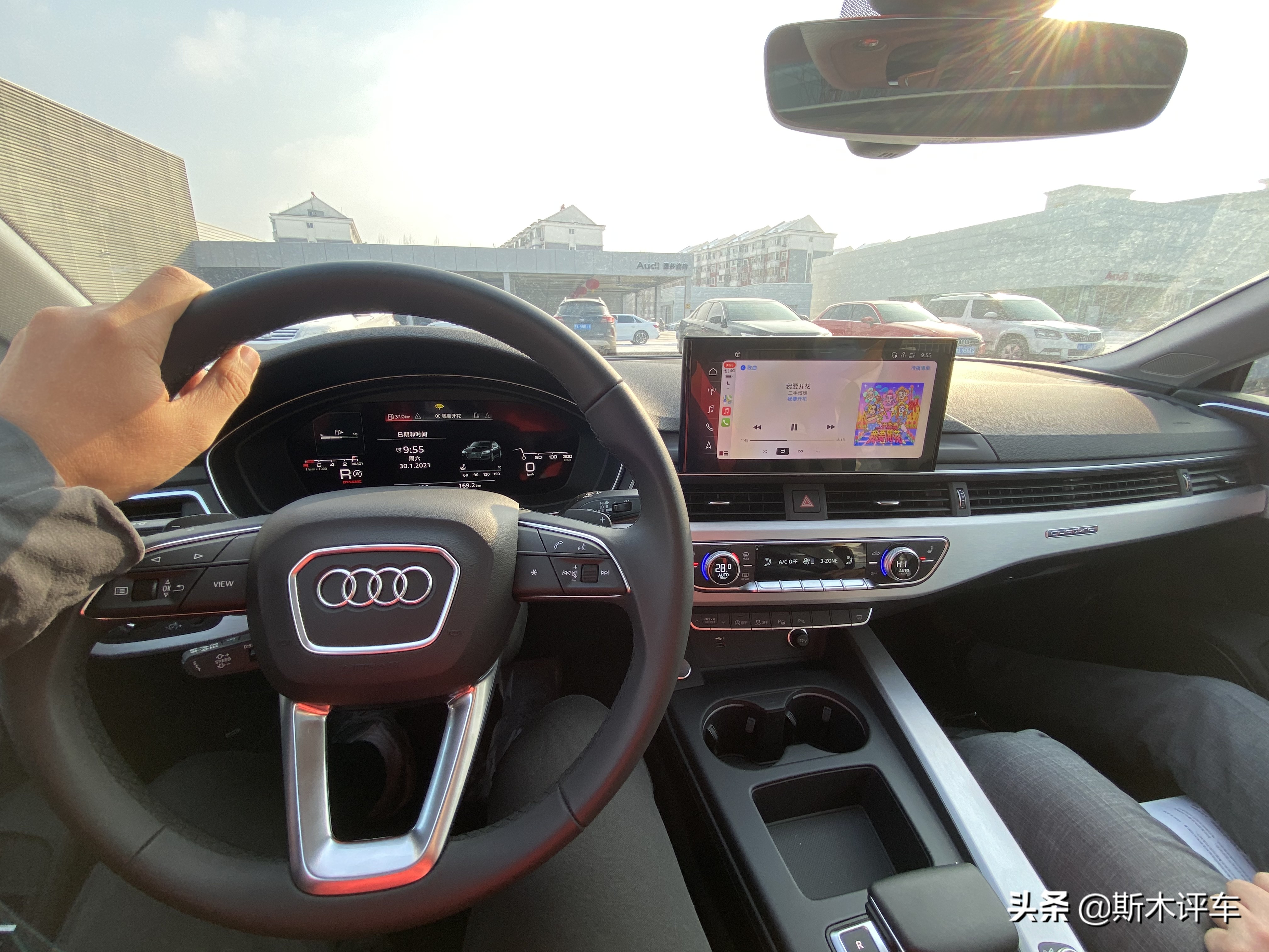 试驾奥迪a5sportback,奥迪a5底盘容易磕碰