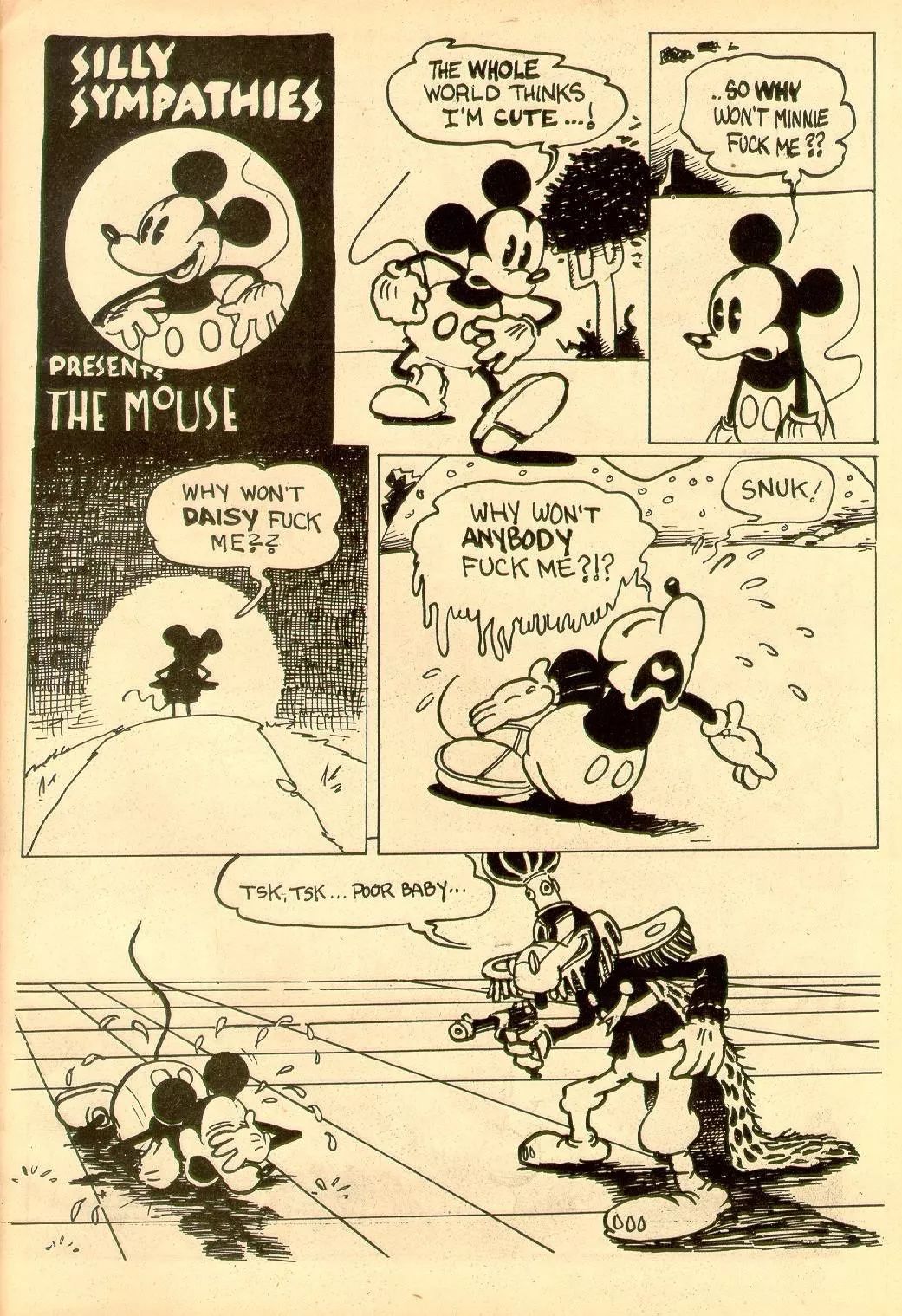 ComicsComix一个字母的区别让米奇酗酒，米妮嗑*肥药减**搞外遇？