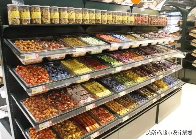 超市食品陈列摆放效果图,超市休闲食品创意陈列图片