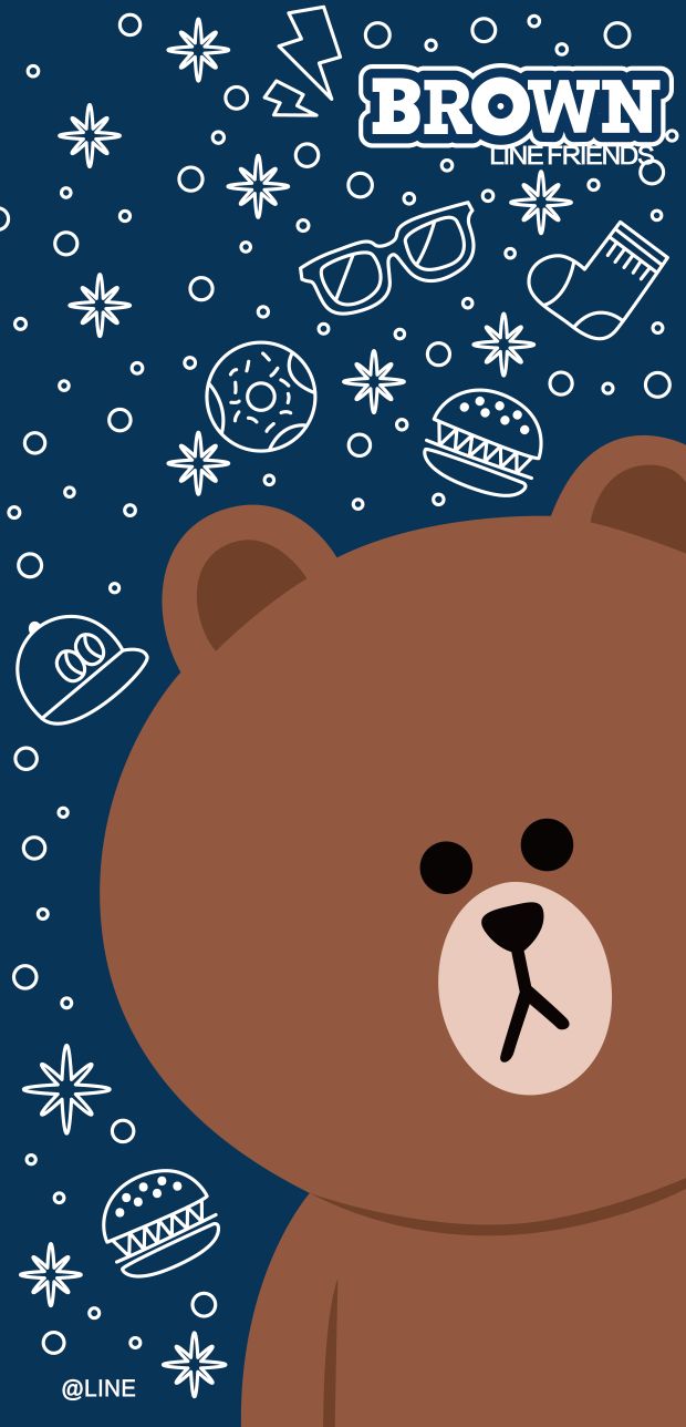 line布朗熊可妮兔,布朗熊和可妮兔手机壁纸