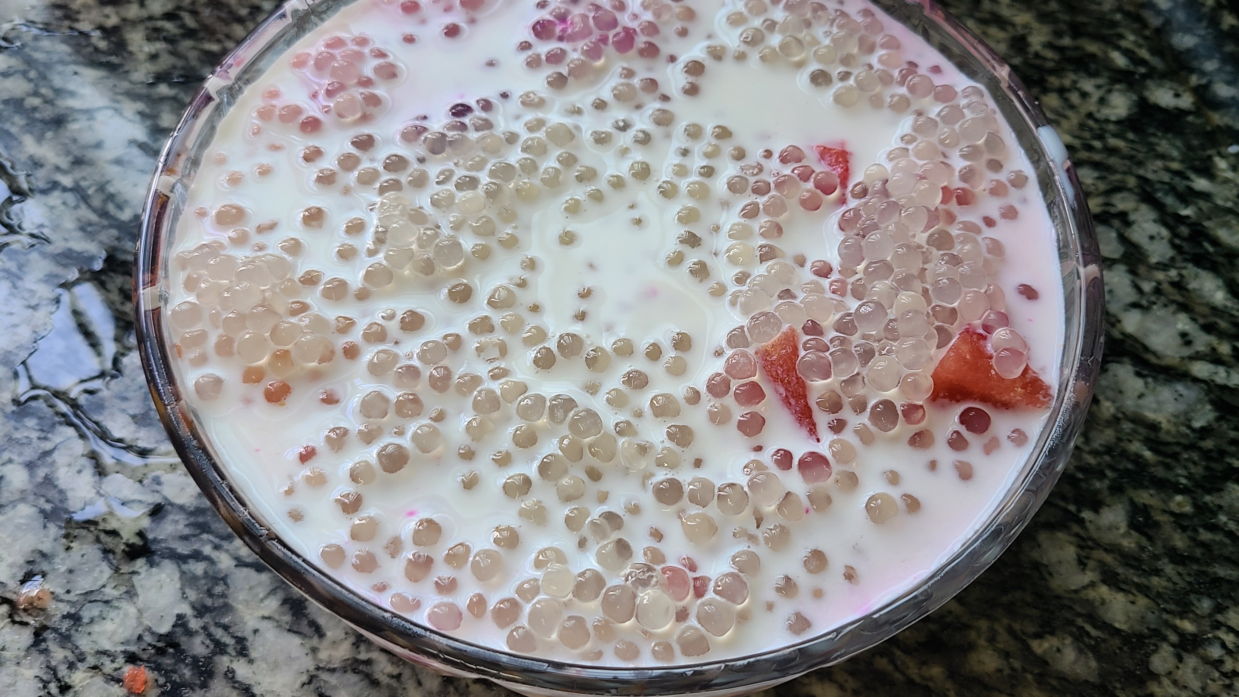 水果西米露做法热的,水果西米露夏天的味道