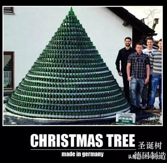 德国人的圣诞树，可能是啤酒瓶做的——漫画家笔下的德国人