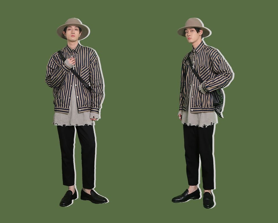 男装秋季穿搭潮男套装高级,男秋冬170穿搭潮服