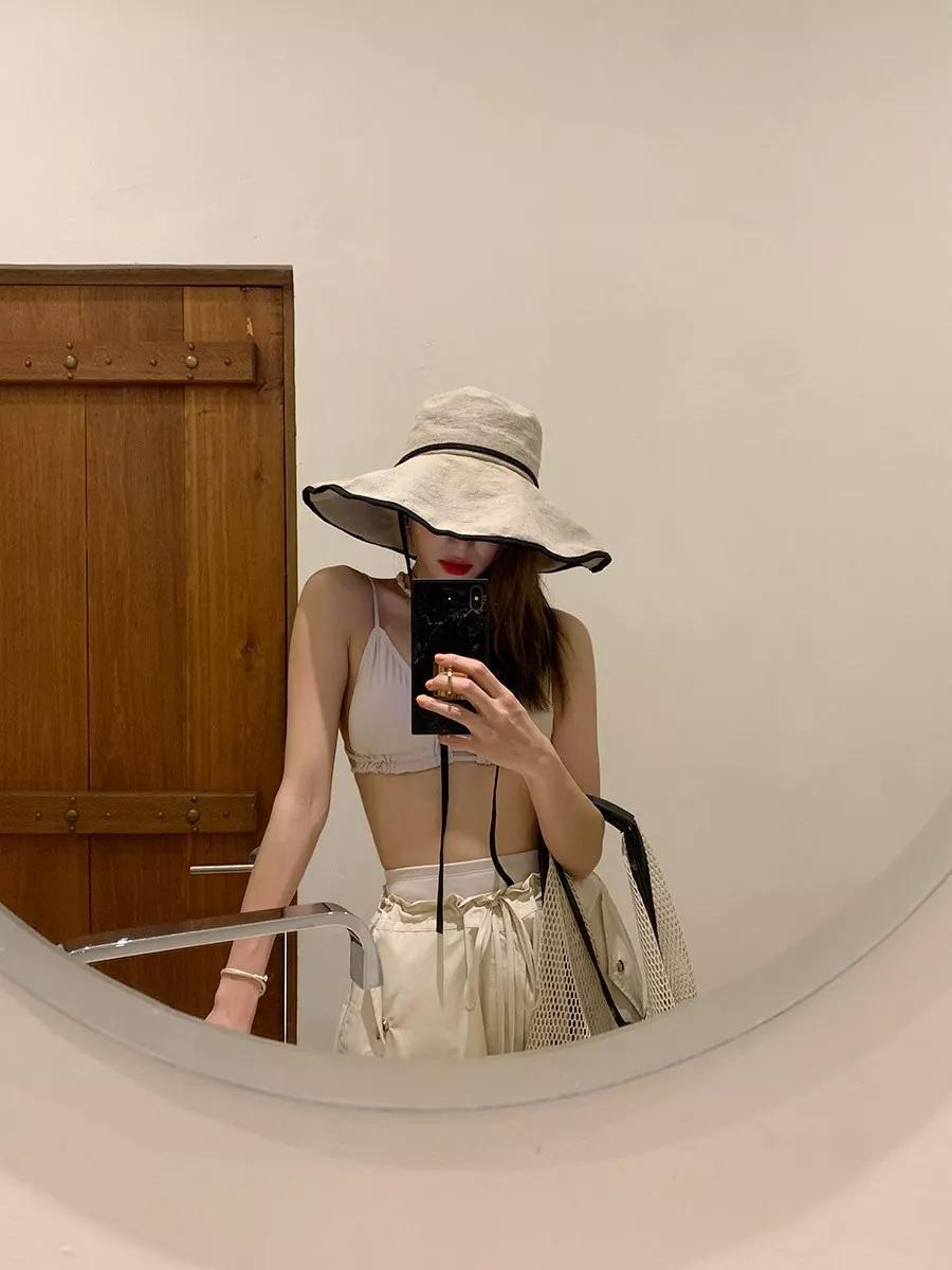 显脸小短发渔夫帽,适合短发的渔夫帽