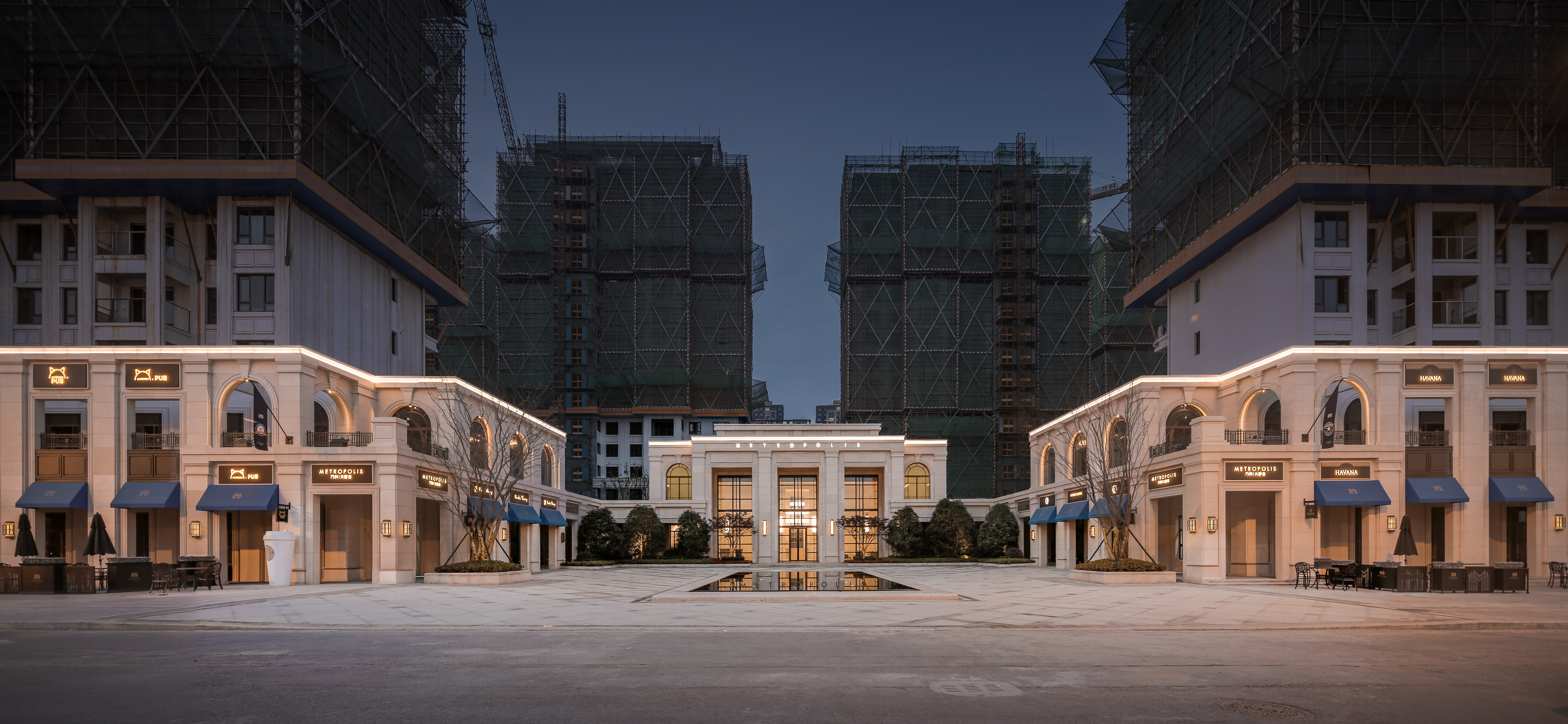 万科大都会大堂实景,南京万科大都会