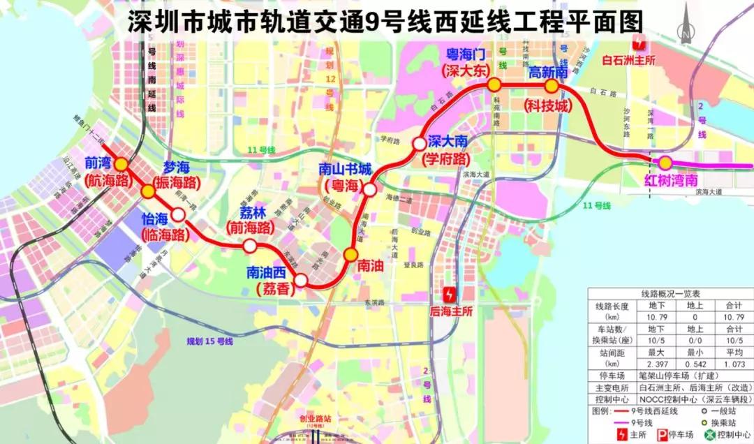 ​最新深圳地铁线路开通：2、3、4、6、8、9、10、12、13、1416