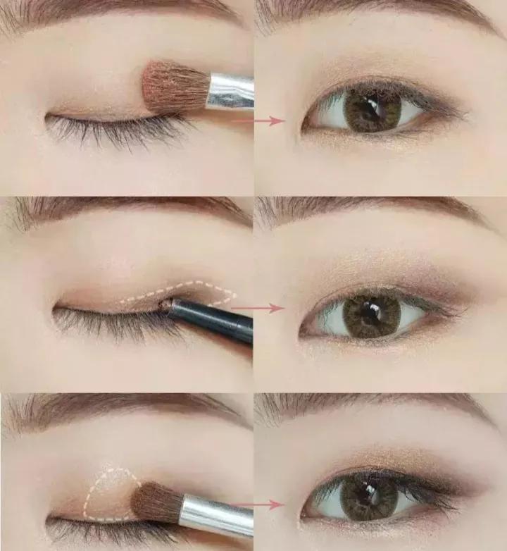 眼影画法新手肿眼泡单眼皮overtake,单眼皮肿眼泡也适用的液体眼影