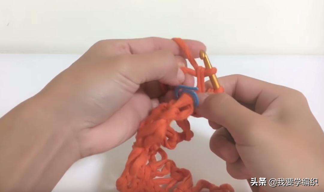 钩针花边袋,手提袋的钩织方法