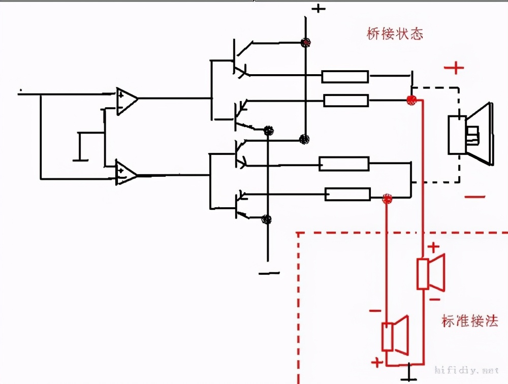 音箱连接线怎么接头,音箱桥接接线示意图