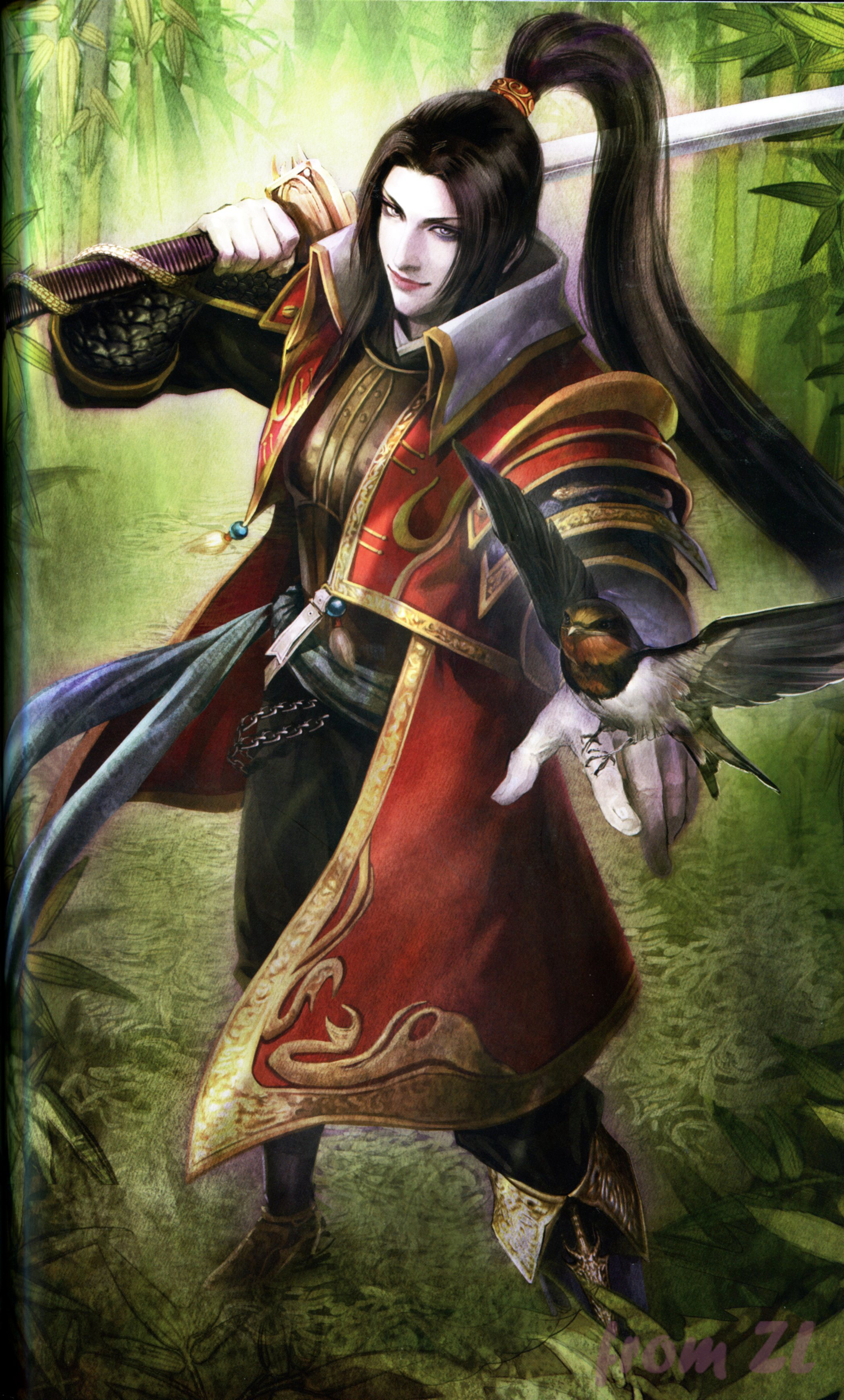 战国无双4设定角色原画集，神无双极意55名武将CG插画壁纸欣赏