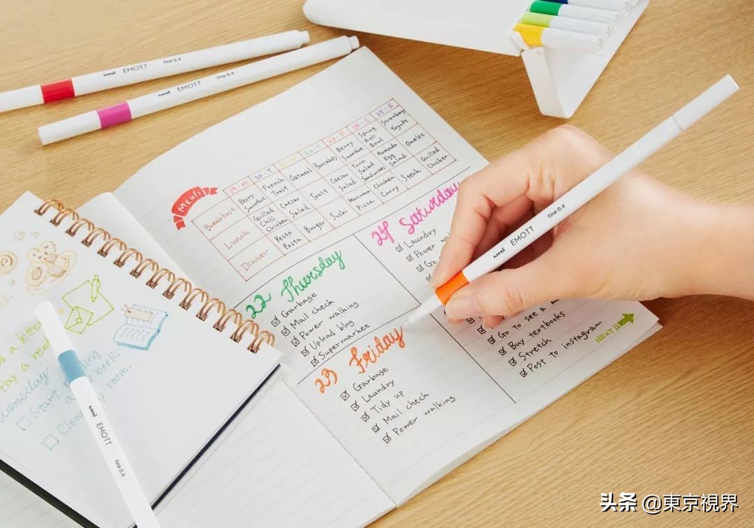 日本手帐达人,日本人做手帐需要哪些工具