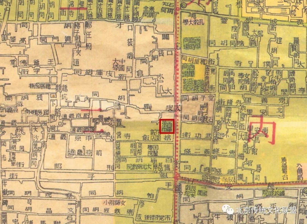 西单菜市场在西单什么位置,西单菜市场1996年老照片