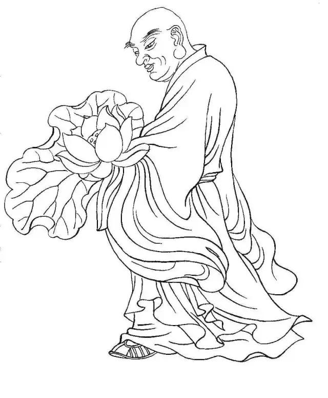 李公麟白描十八罗汉图,白描罗汉图全集