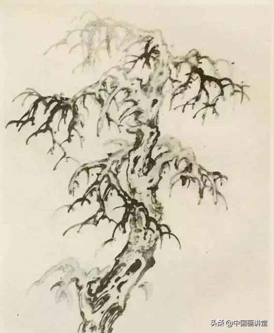 缠枝、挺杆、屈节、钮裂、一棵树如何画？看了这篇你绝对能学会