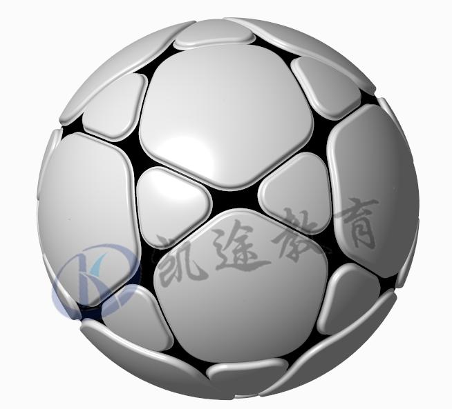足球建模3dmax特殊方法,二十面体建模