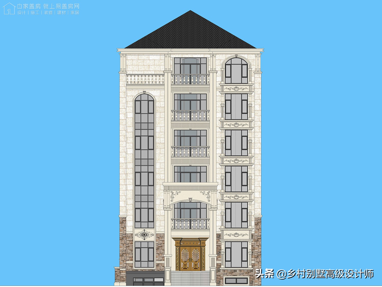 孝感新中式别墅,湖北孝感现代风别墅