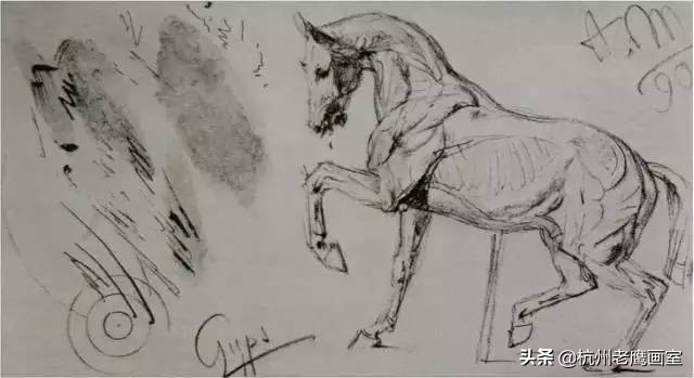 门采尔素描作品的尺寸,门采尔素描高清大图