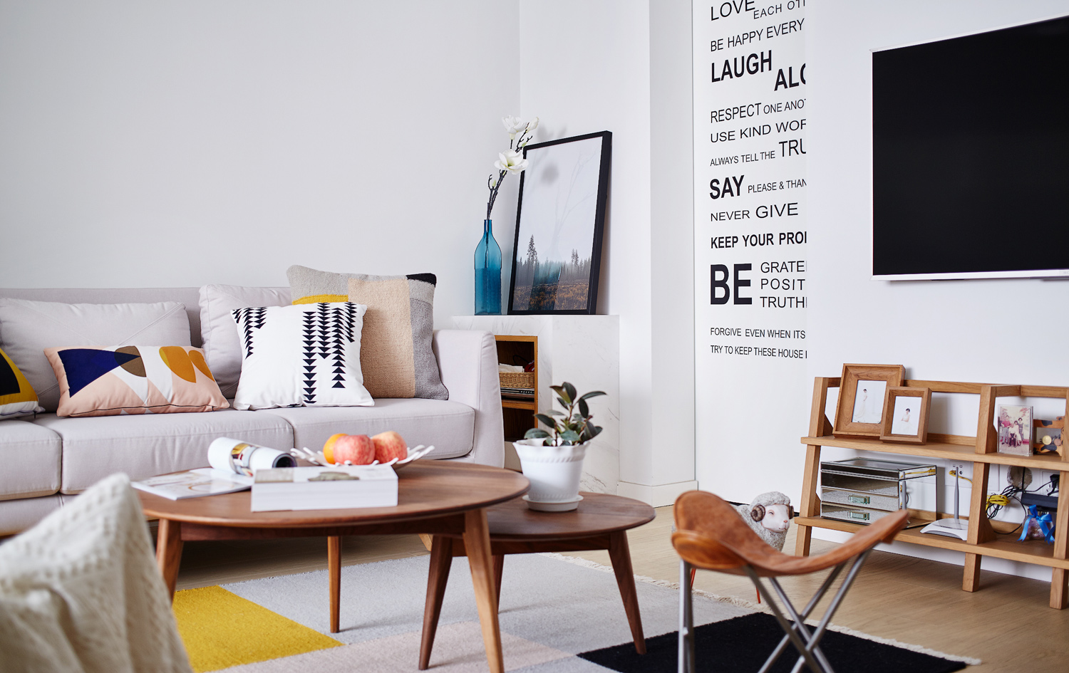 客厅一体隔墙,现在拆掉的客厅隔断怎么合理利用