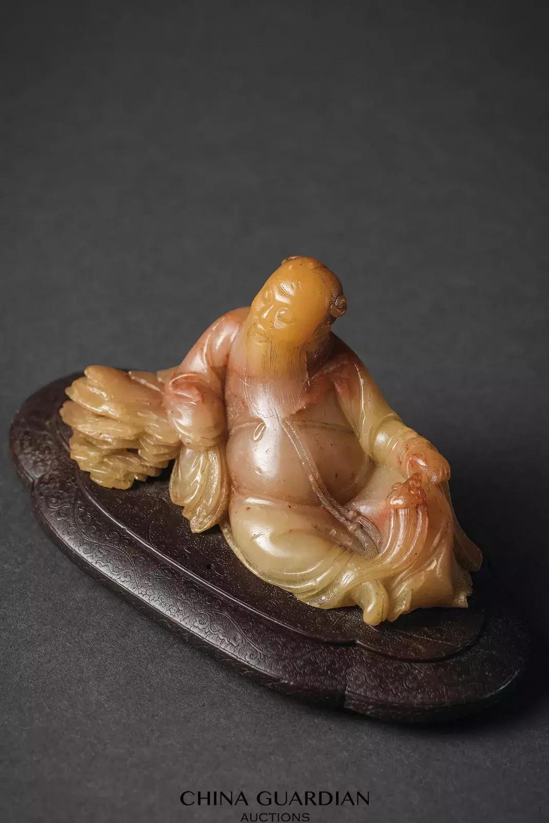 中国嘉德拍卖寿山石雕罗汉纪录,寿山石雕件收藏鉴赏