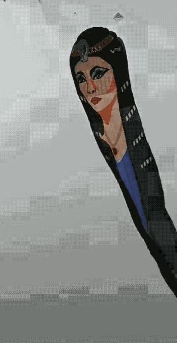 巨型埃及艳后风筝,埃及艳后风筝提线绑法