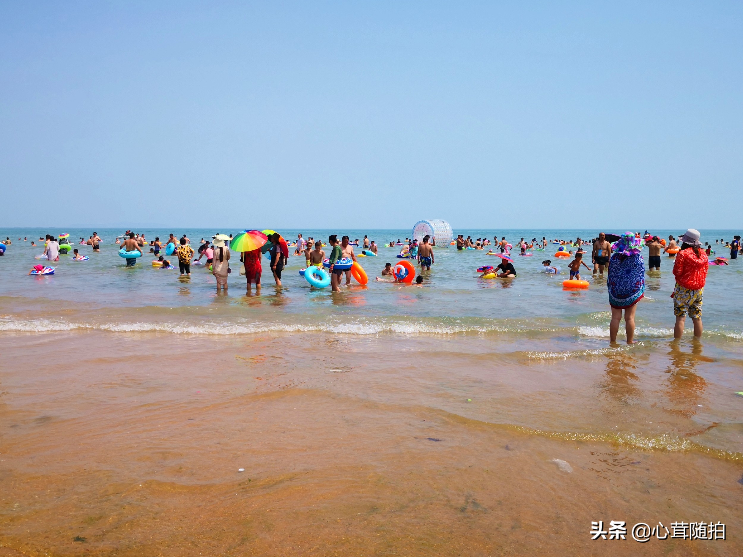 青岛市的金沙滩,金沙滩海边生活