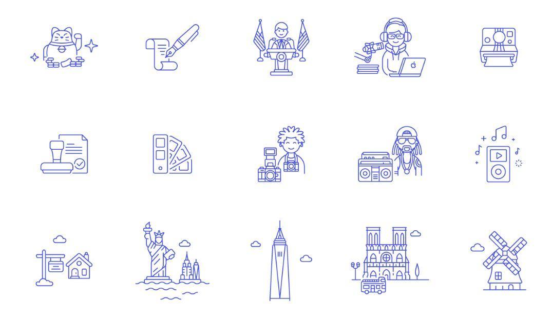 设计基础插画素材网站,插画ui素材