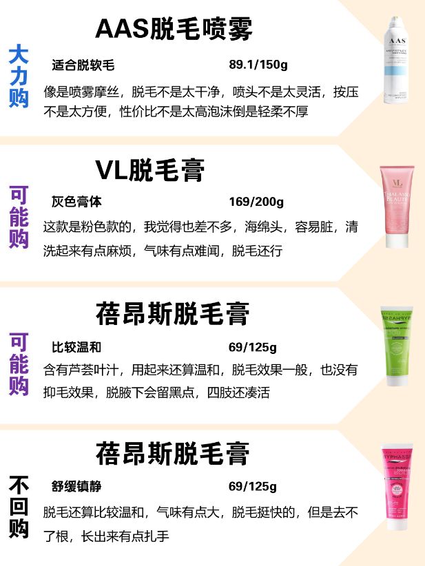 脱毛膏推荐,脱毛膏推荐男士