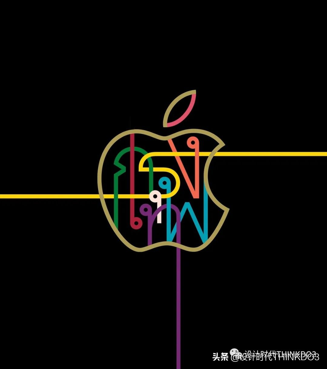 苹果logo创意设计,苹果授权标志设计
