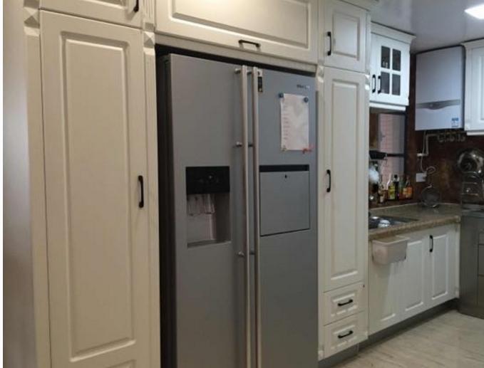 双开门冰箱橱柜效果图,冰箱橱柜装修效果图最流行款