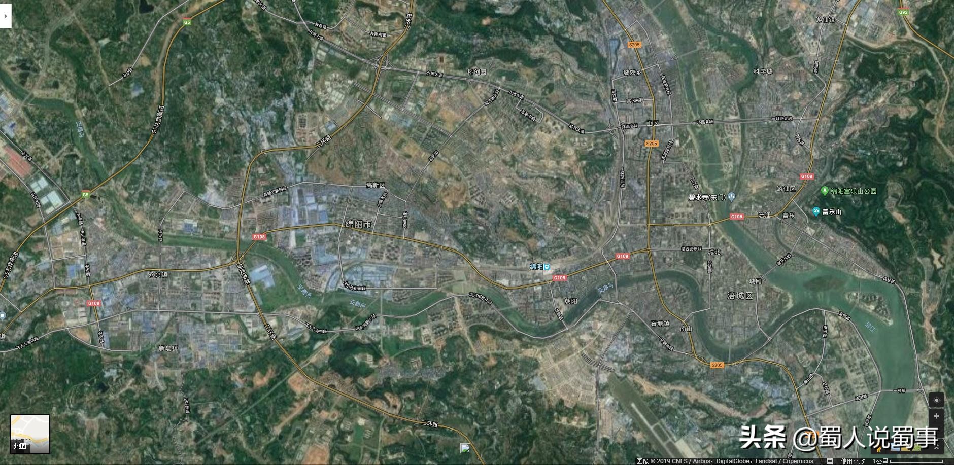 绵阳市最新各区县城区面积,绵阳市各区县图