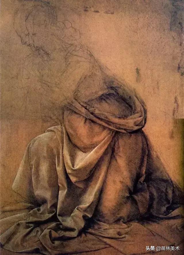 素描简单的衬布褶,素描衬布非常暗