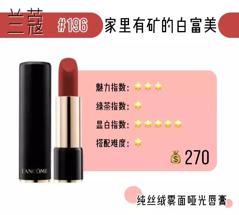 2019口红颜色流行色排行榜,2023年口红流行色排行榜