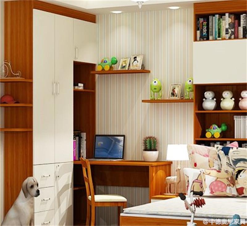 简单实用组合书柜书桌,书柜简单漂亮