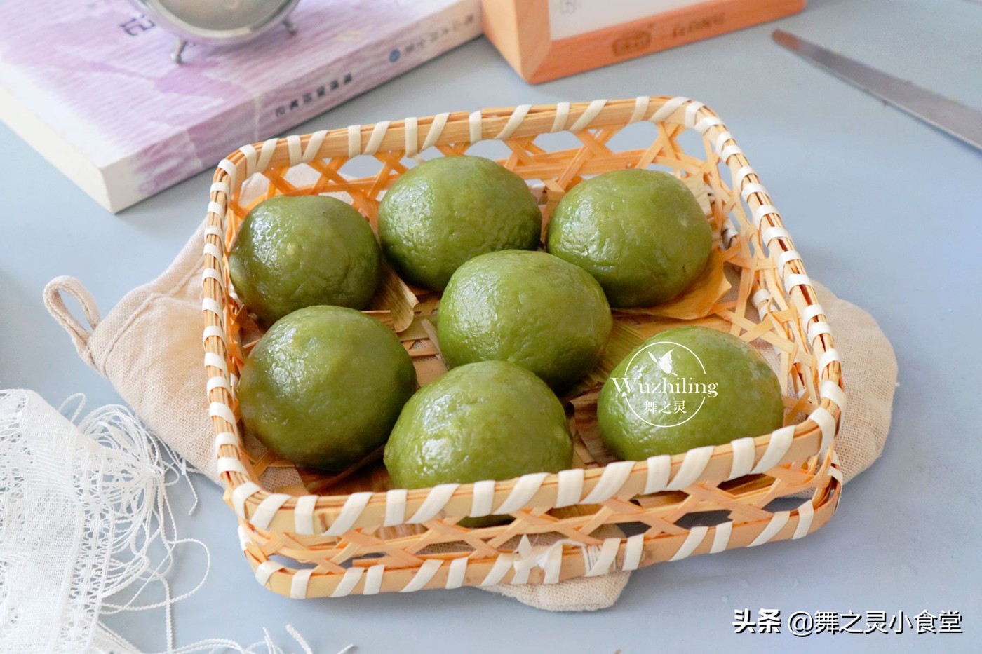 教你在家做青团软糯细腻又好吃,奶奶的青团完整版的