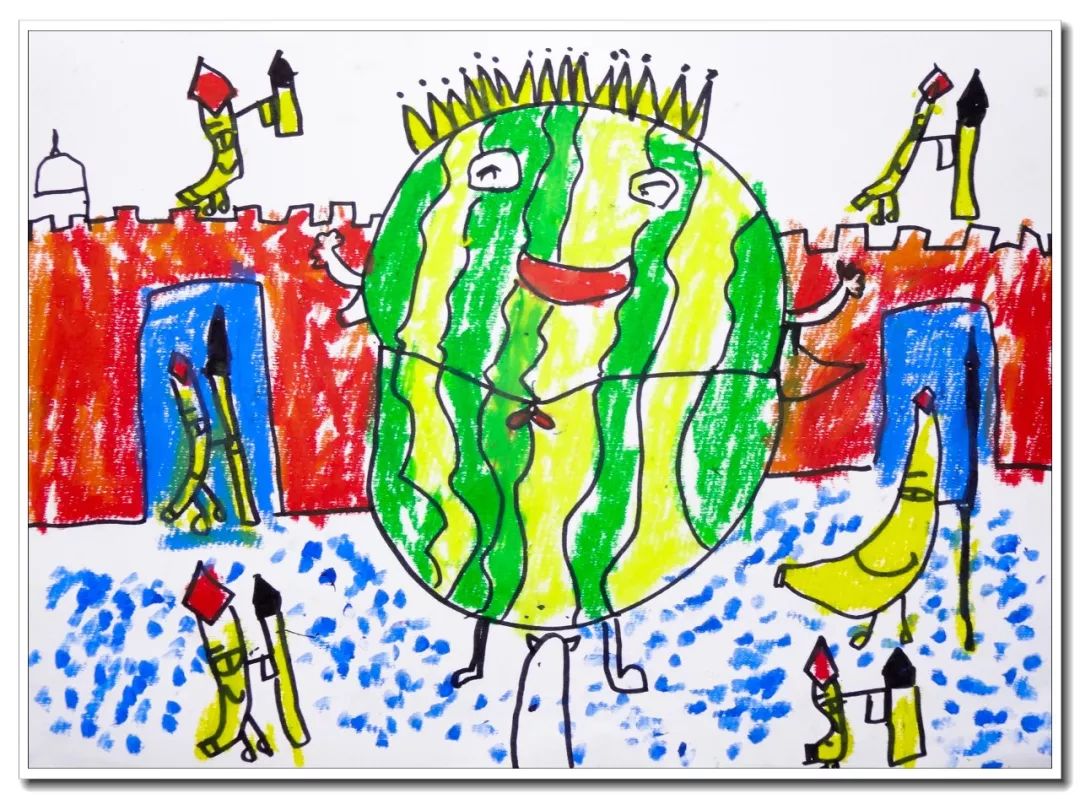 水果王国儿童画,怎么画简单的水果王国