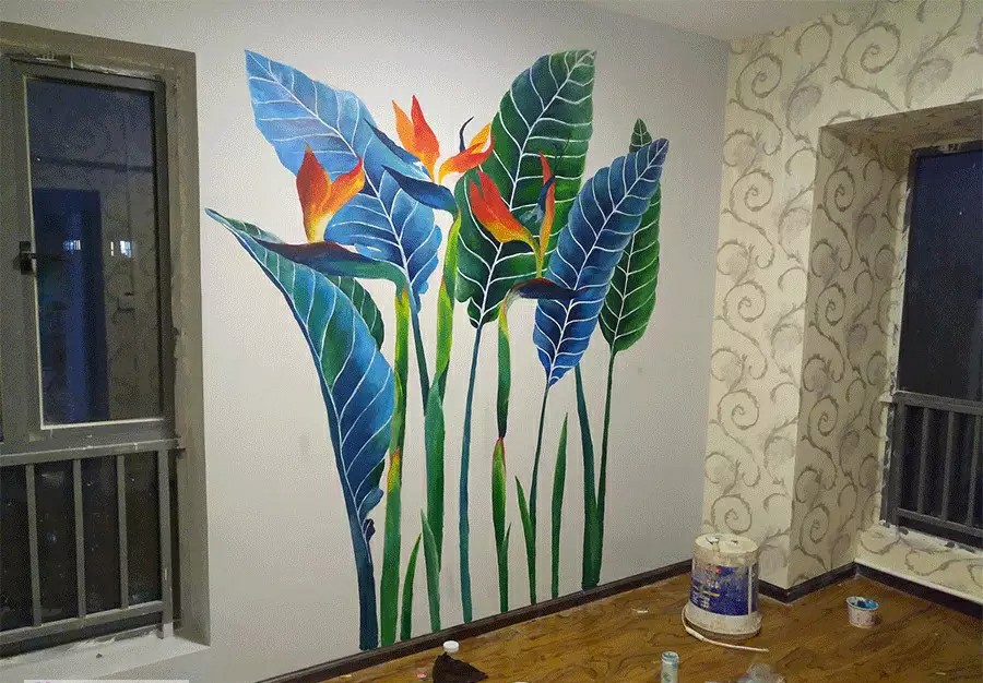 手绘墙绘必看,简单手绘墙绘