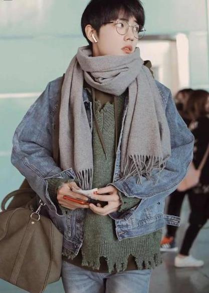 韩式棒针围巾编织全部过程,韩式围巾的各种围法图解