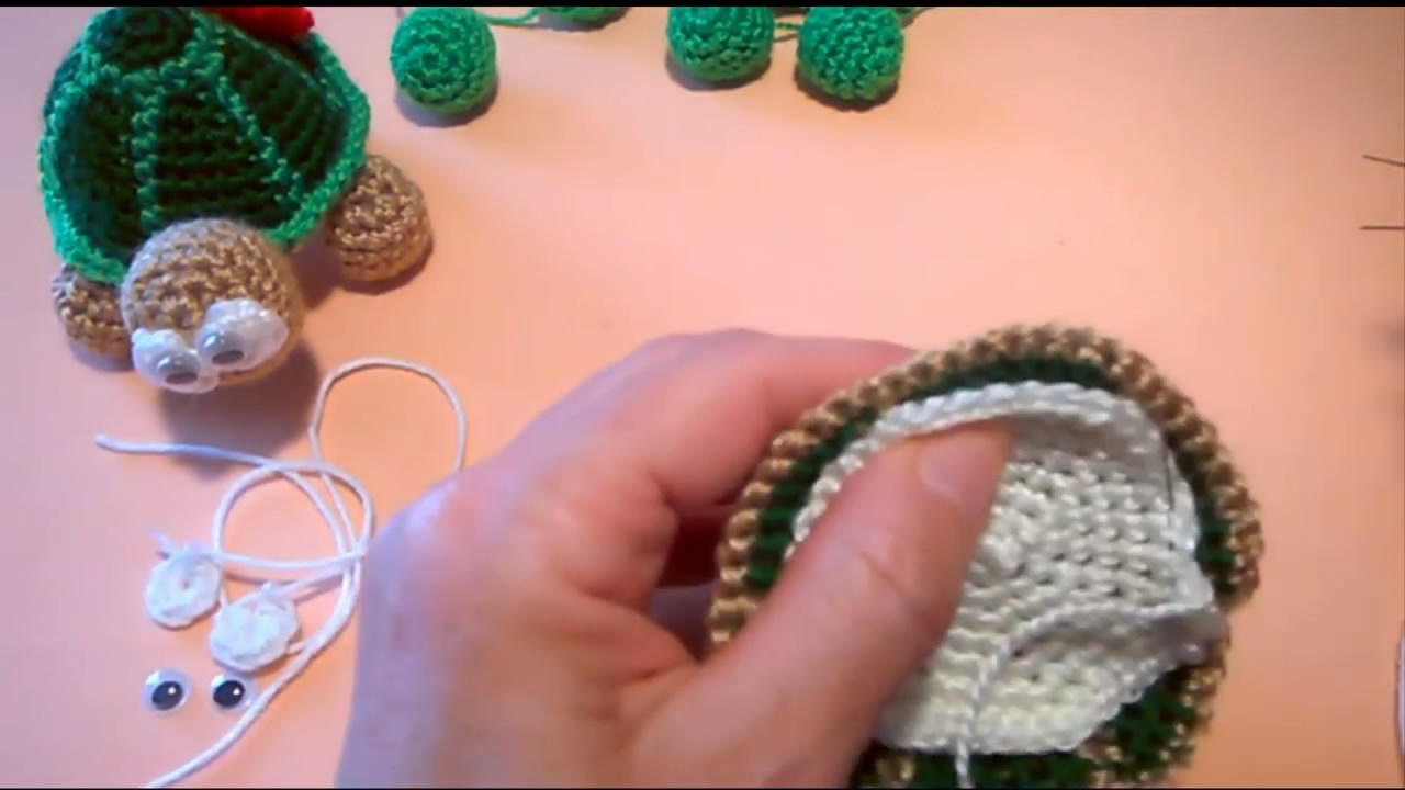 乌龟的钩织图解,小乌龟的钩织教程图解