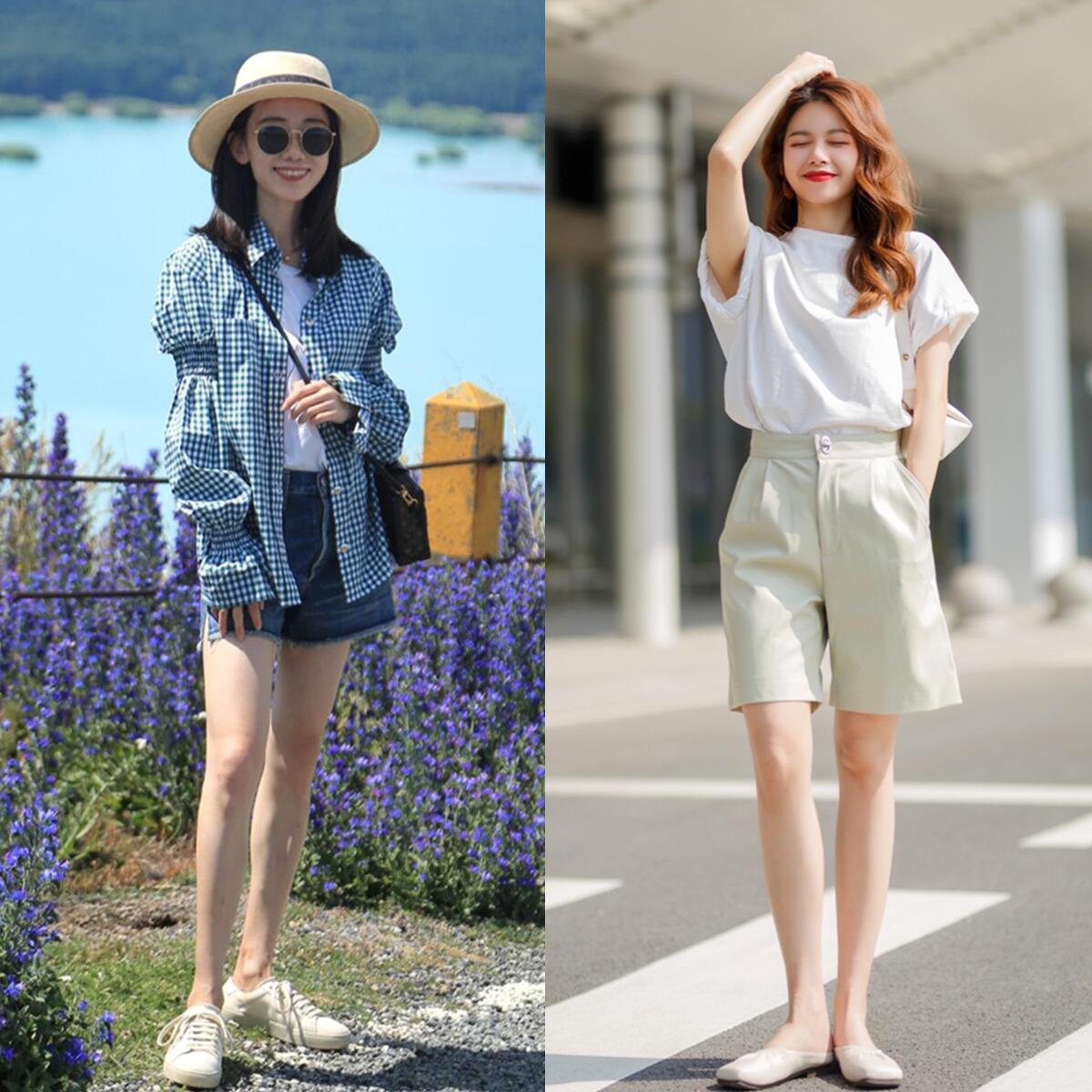 夏天男生黑色短裤搭配什么上衣,白色短裤配什么上衣和鞋子好