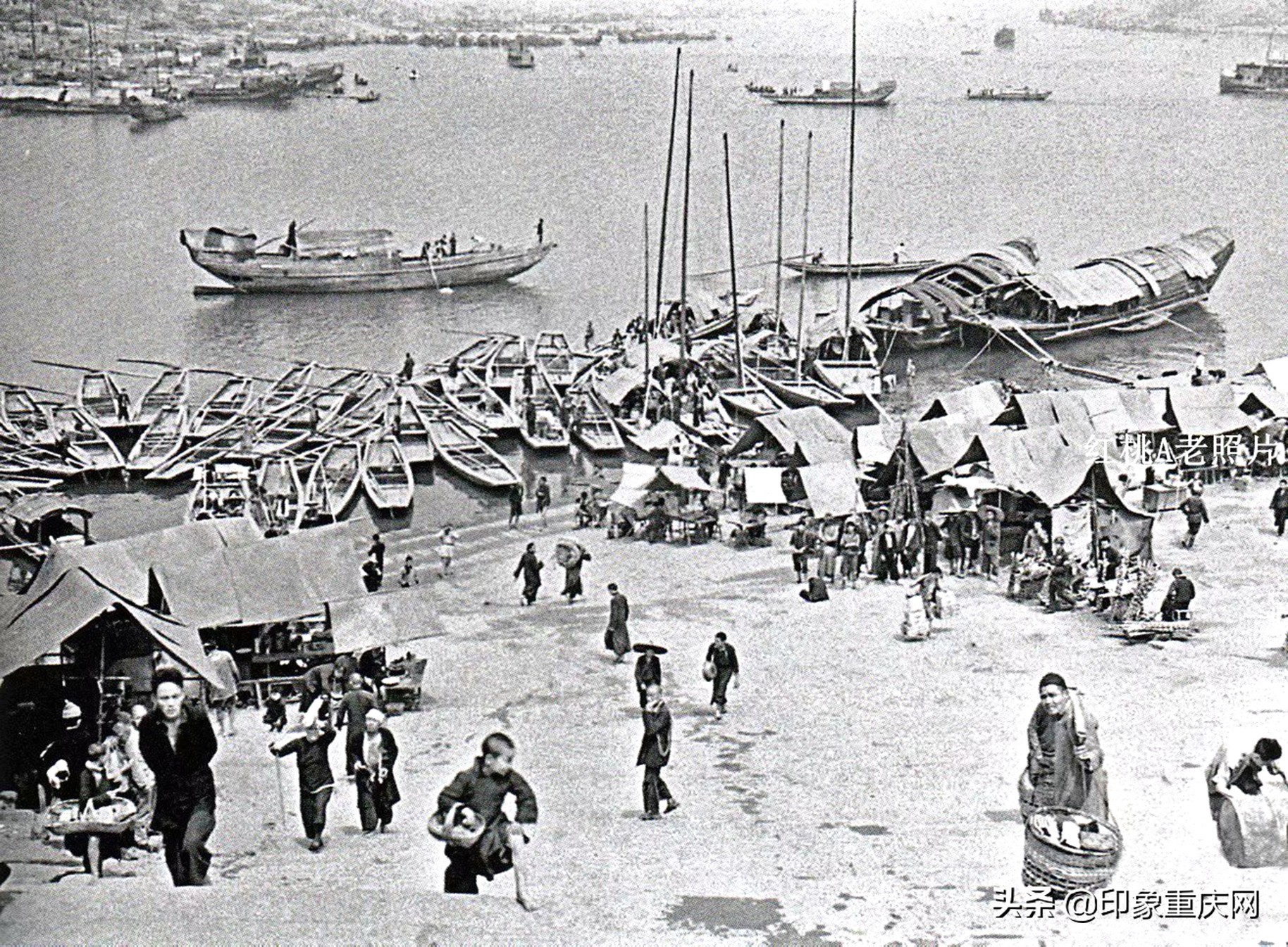 朝天门全景,旧时朝天门